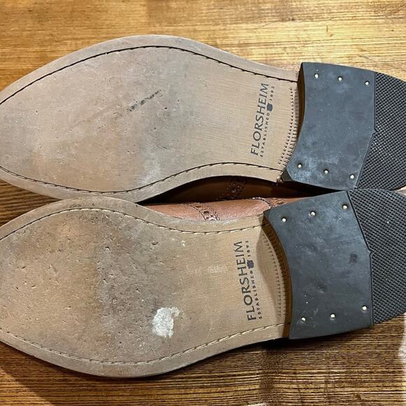 Florsheim Castellano Wingtip Men’s Shoes Leather Size 10.5D Pre-Owned - Picture 8 of 10